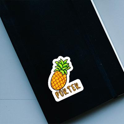 Aufkleber Ananas Porter Notebook Image