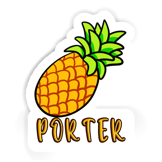 Aufkleber Ananas Porter Notebook Image