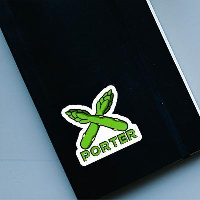 Asparagus Sticker Porter Notebook Image
