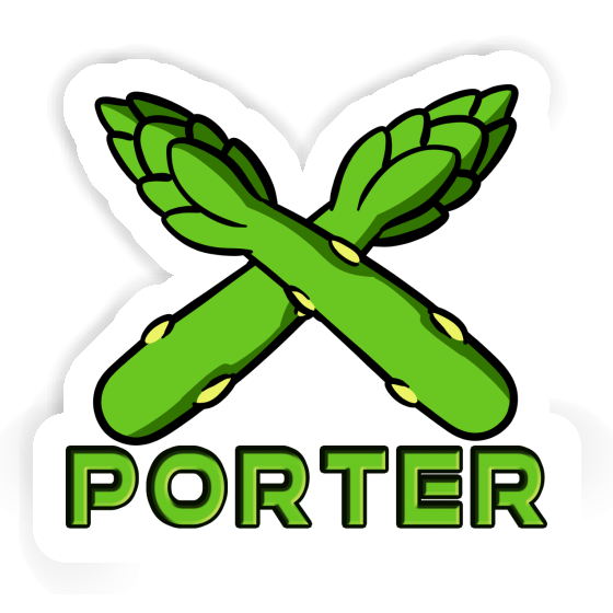 Porter Sticker Spargel Notebook Image