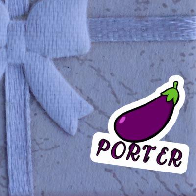 Sticker Aubergine Porter Gift package Image