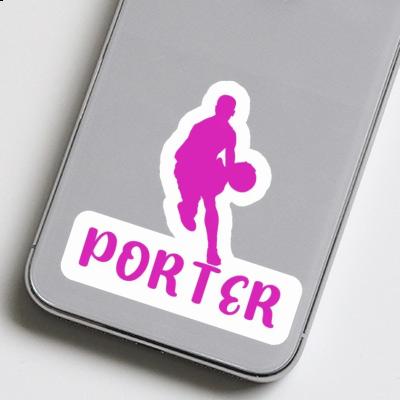 Basketball Player Sticker Porter Notebook Image