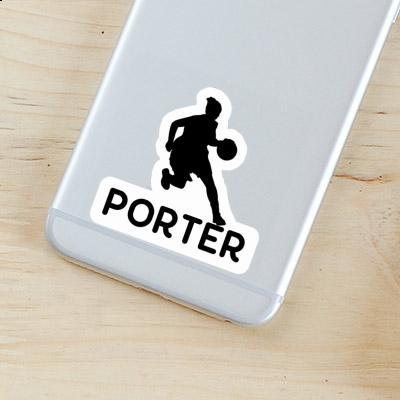 Porter Autocollant Joueuse de basket-ball Notebook Image