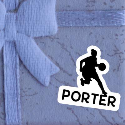 Porter Autocollant Joueuse de basket-ball Laptop Image