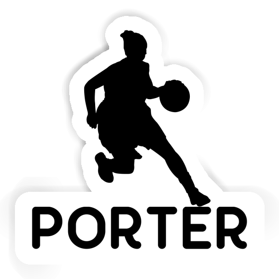 Aufkleber Basketballspielerin Porter Gift package Image