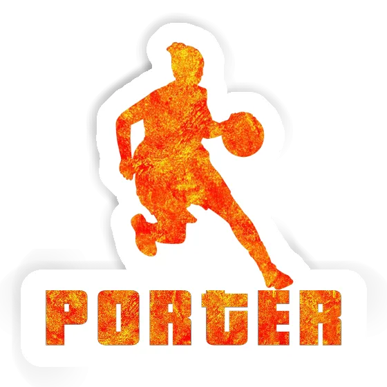 Aufkleber Basketballspielerin Porter Image