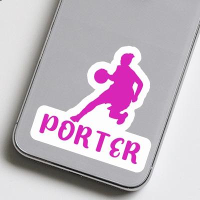 Autocollant Joueuse de basket-ball Porter Notebook Image