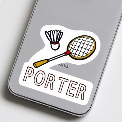 Sticker Badminton Racket Porter Laptop Image
