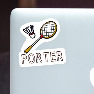 Sticker Badmintonschläger Porter Image