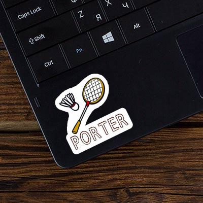 Sticker Badminton Racket Porter Notebook Image