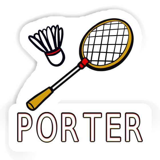 Sticker Badminton Racket Porter Notebook Image