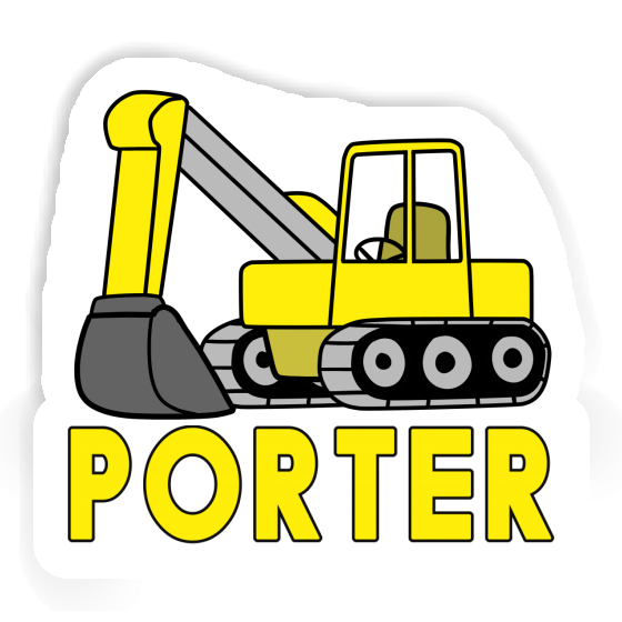 Excavator Sticker Porter Gift package Image