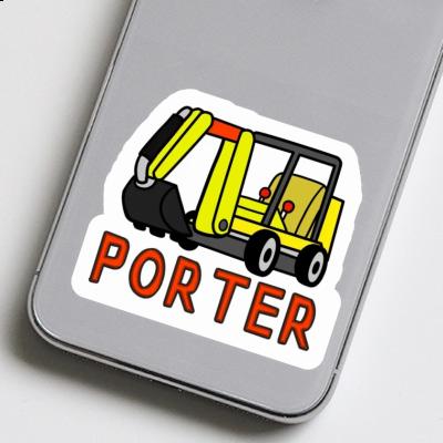 Porter Sticker Mini-Excavator Notebook Image