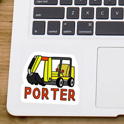 Aufkleber Porter Minibagger Laptop Image