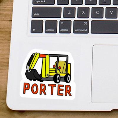 Sticker Porter Mini-Excavator Image