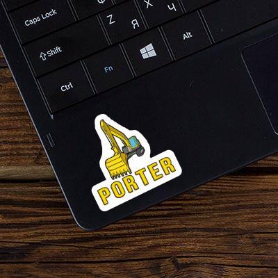 Excavator Sticker Porter Gift package Image