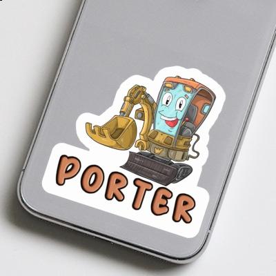 Little Excavator Sticker Porter Notebook Image