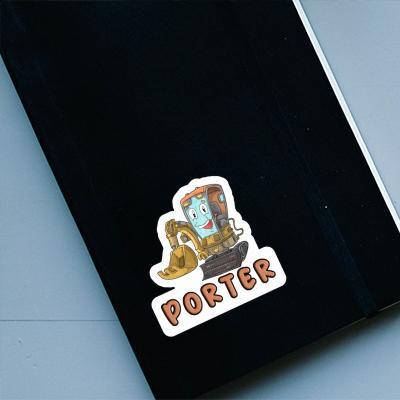 Little Excavator Sticker Porter Notebook Image