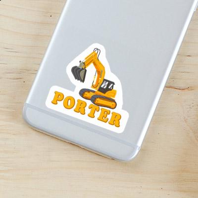 Sticker Porter Excavator Notebook Image
