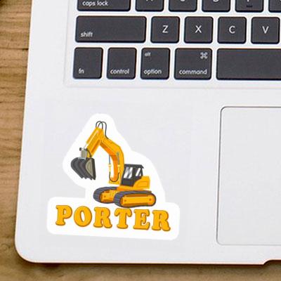 Autocollant Pelleteuse Porter Laptop Image