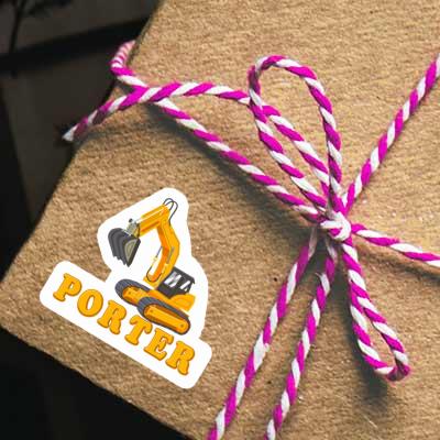 Sticker Porter Excavator Gift package Image