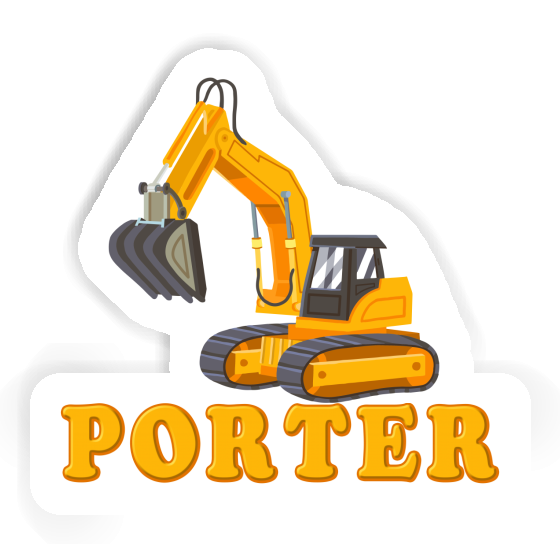 Sticker Porter Excavator Gift package Image