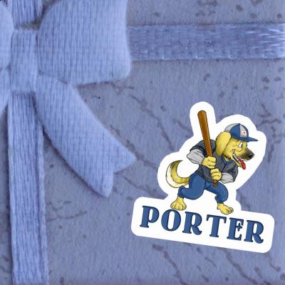 Aufkleber Porter Baseball-Hund Gift package Image