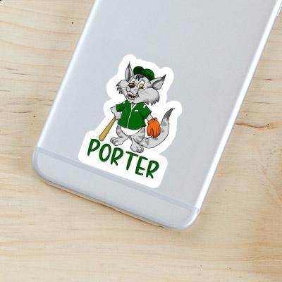 Sticker Porter Baseball Cat Gift package Image
