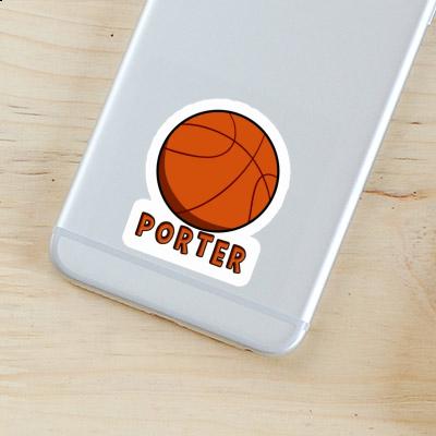 Porter Sticker Basketball Notebook Image