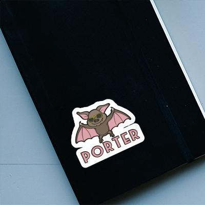 Sticker Fledermaus Porter Notebook Image