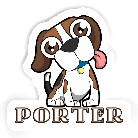 Porter Sticker Beagle-Hund Notebook Image