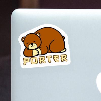 Sticker Porter Bear Gift package Image