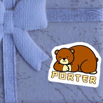 Sticker Porter Bear Laptop Image
