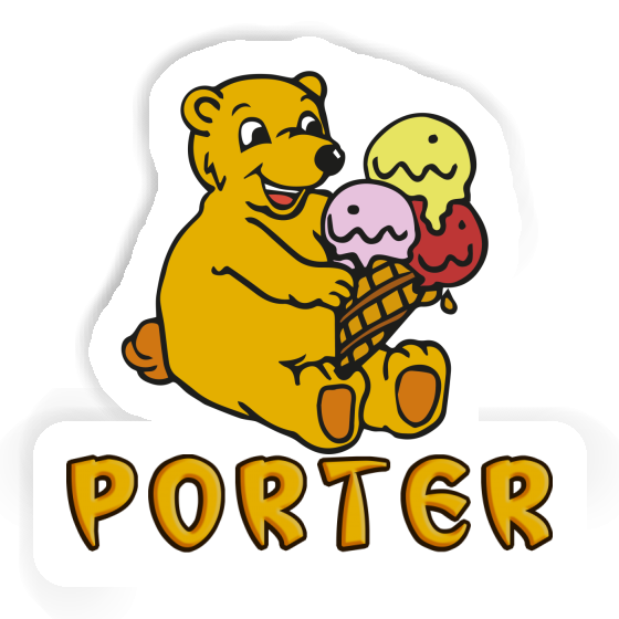 Sticker Eiscreme-Bär Porter Gift package Image