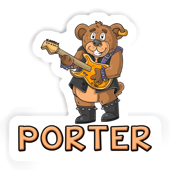 Porter Sticker Guitarist Image