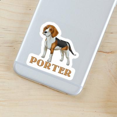 Sticker Porter Beagle Dog Notebook Image