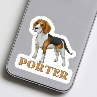 Porter Autocollant Beagle Gift package Image