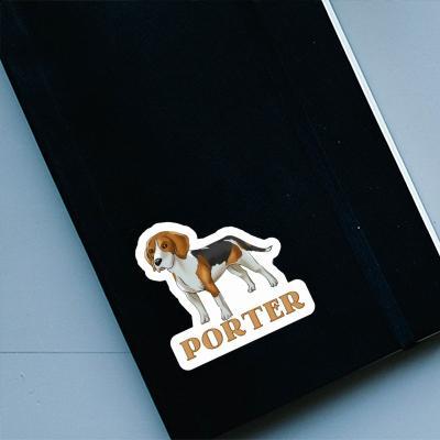 Sticker Porter Beagle Dog Notebook Image