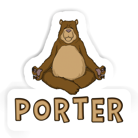 Sticker Bear Porter Laptop Image