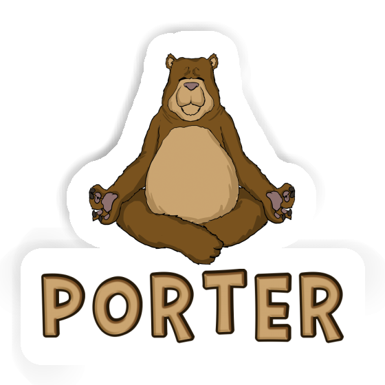 Sticker Bear Porter Notebook Image