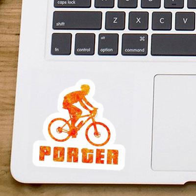 Aufkleber Porter Biker Laptop Image