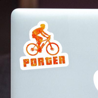 Aufkleber Porter Biker Laptop Image