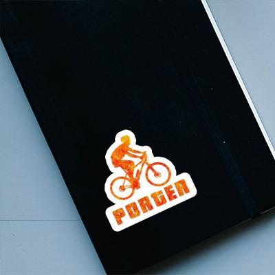 Aufkleber Porter Biker Notebook Image