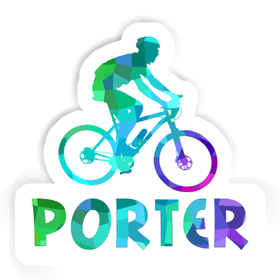Aufkleber Porter Biker Laptop Image