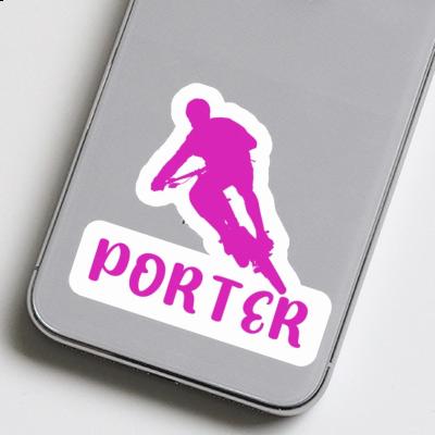 Biker Sticker Porter Notebook Image