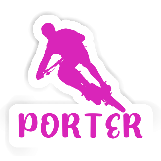 Biker Sticker Porter Laptop Image