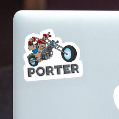 Sticker Porter Motorradfahrer Image