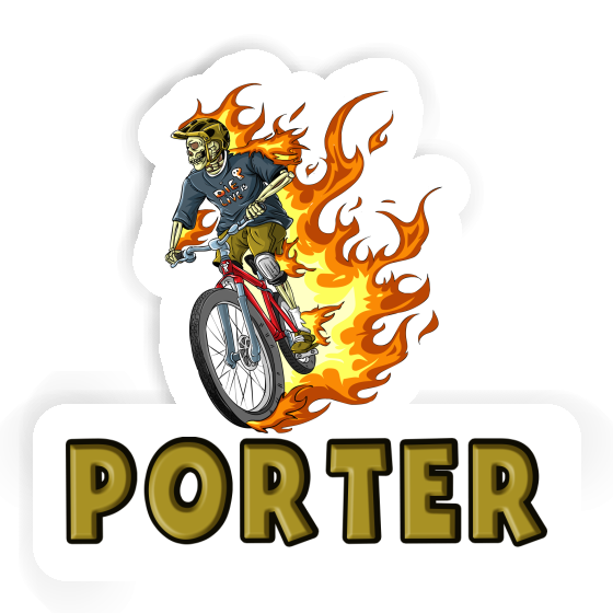 Porter Sticker Freeride Biker Laptop Image