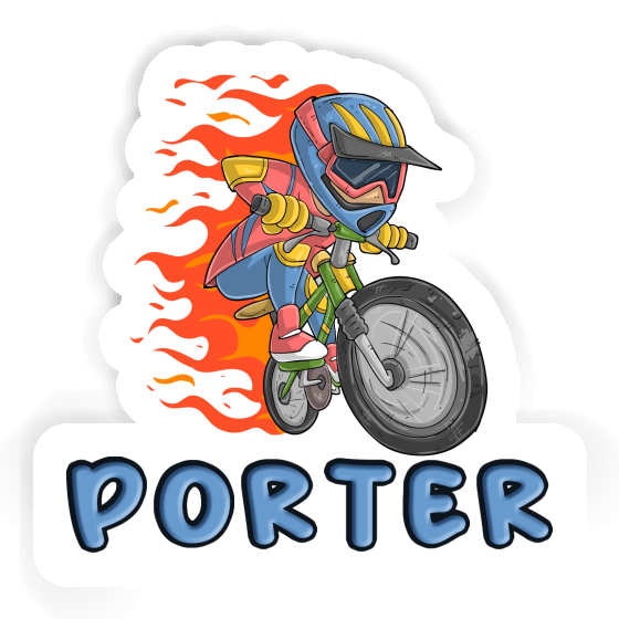 Sticker Porter Biker Notebook Image