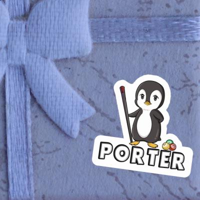 Porter Aufkleber Billardspieler Gift package Image